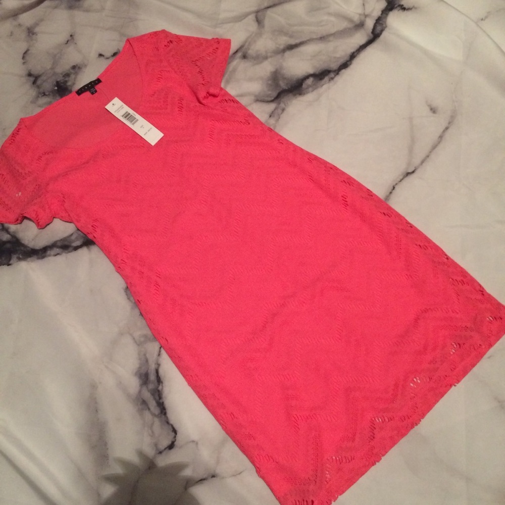 Lace Coral Dress